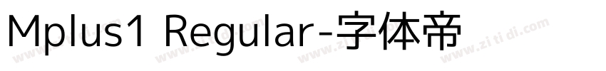 Mplus1 Regular字体转换